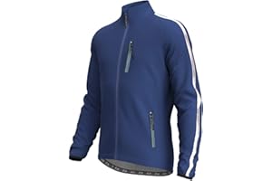 Wulibike Cycling Jackets for Men, Reflective Running Jacket Men Winter Cold Weather Cycling Clothing Full Zip with Pockets