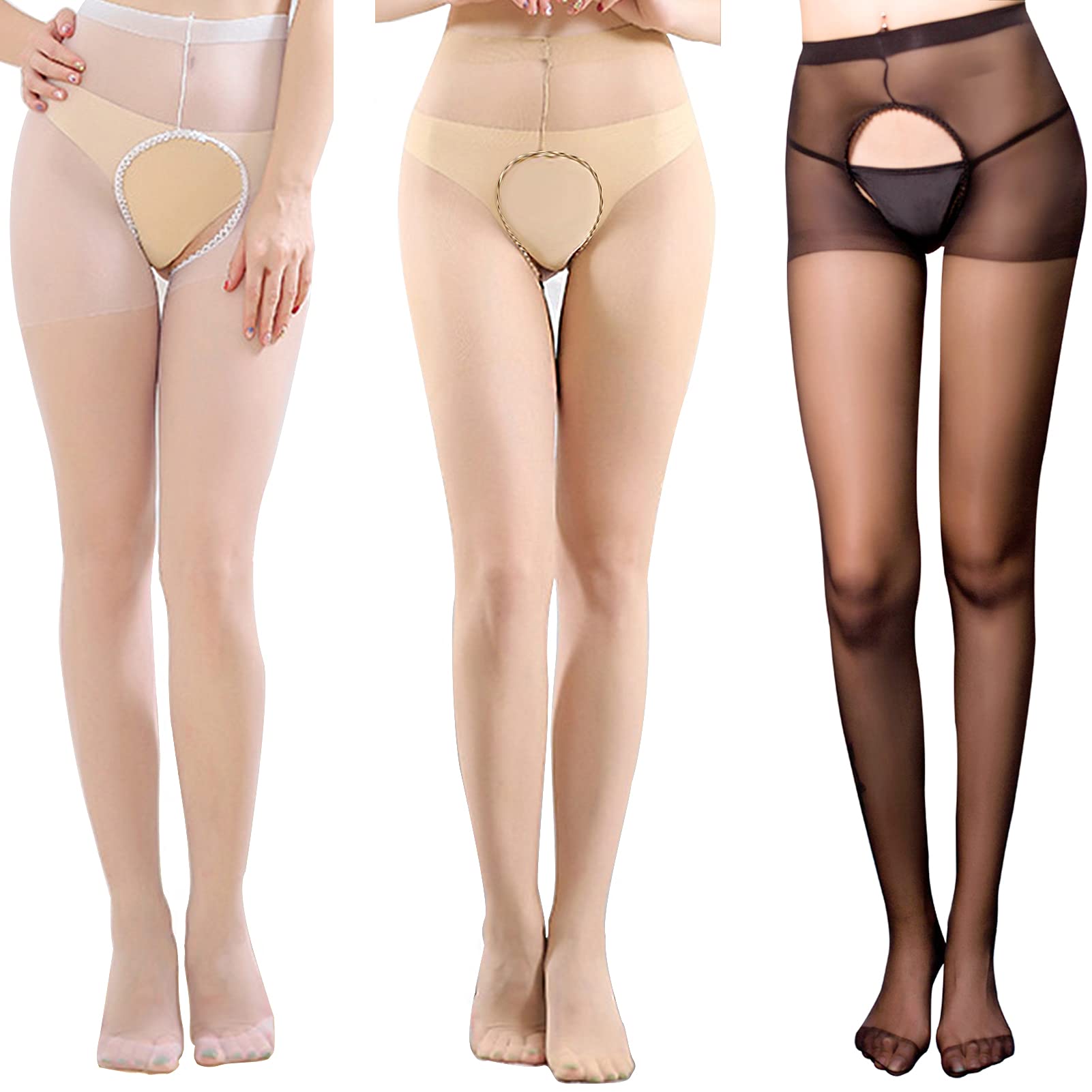 Adove Sexy Womens High Waist Sheer Tights