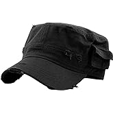 KBETHOS Cadet Army Cap Basic Everyday Military Style Hat (Now with STASH Pocket Version Available)