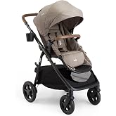 Joie Ginger 4-in-1 Convertible Pramette Stroller, All-Terrain Wheels | Height Adjustable Seat, All-Wheel Suspension, Extra Storage. For Newborns and Toddlers