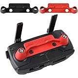 KUUQA 2 Pcs Upgrade Version Transmitter Controller Stick Thumb Protective Clip Rocker for Dji Mavic Pro,Red and Black (DJI mavic not included)