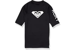 Roxy Girls' Whole Hearted Short Sleeve Rashguard