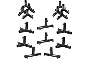 Aoneky 2 Inch Baseball Batting Cage Frame Corner Kit for 35ft Cage - Batting Cage Connector Kit