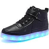Kids Light Up Shoes with USB Charging Flashing LED Sneakers High Top Luminous Dancing Shoe for Boys and Girls Child Unisex