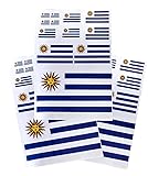 EUIOSFDC Decal in Multiple Sizes Uruguay Flag