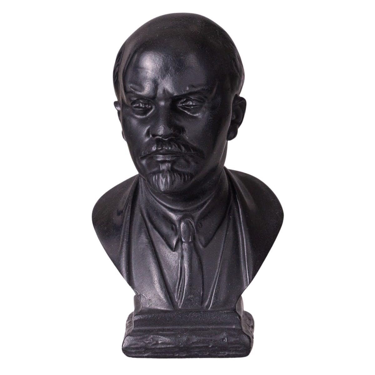 Soviet Russian USSR Leader Vladimir Lenin Stone Bust Statue Sculpture 10,5 cm black
