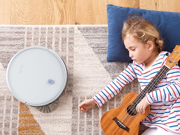 eufy BoostIQ RoboVac 11S (Slim), Robot Vacuum Cleaner, Super-Thin,Powerful Suction, Quiet, Self-Charging Robotic Vacuum Cleaner, Cleans Hard Floors to Medium-Pile Carpets