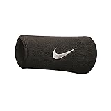 Nike Swoosh Doublewide Wristbands, black