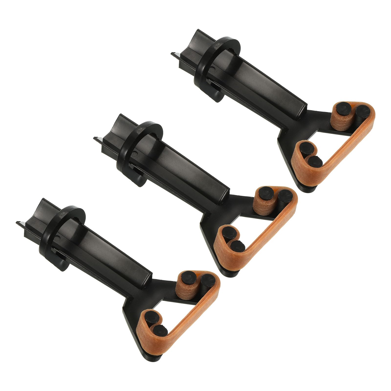 PATIKIL Billiard Pool Cue Repair Clamp, 3Pcs Plastic Snooker Cue Tip Press Fastener Repair Tool Billiard Accessories for Club Tips, Black