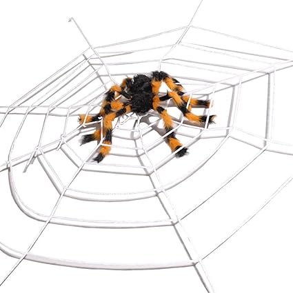 Amazon Com Bling Stars 5 Feet Giant Rope Spider Web For Halloween