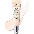 IT Cosmetics CC+ Nude Glow - Lightweight Foundation & Brightening Glow Serum with SPF 40, Medium Coverage, Formulated With Niacinamide & Hyaluronic Acid, For All Skin Types, 1.08 fl oz