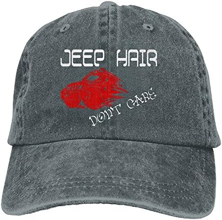 WHa12 Cap Jeep Hair Dont Care Men's Personality Adjustable Baseball Cap
