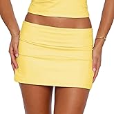 NZNDSHD Women Black/White Low Rise Mini Skirts Y2k Fold Over Bodycon Fitted Micro Skirts Sexy Party Going Out Streetwear