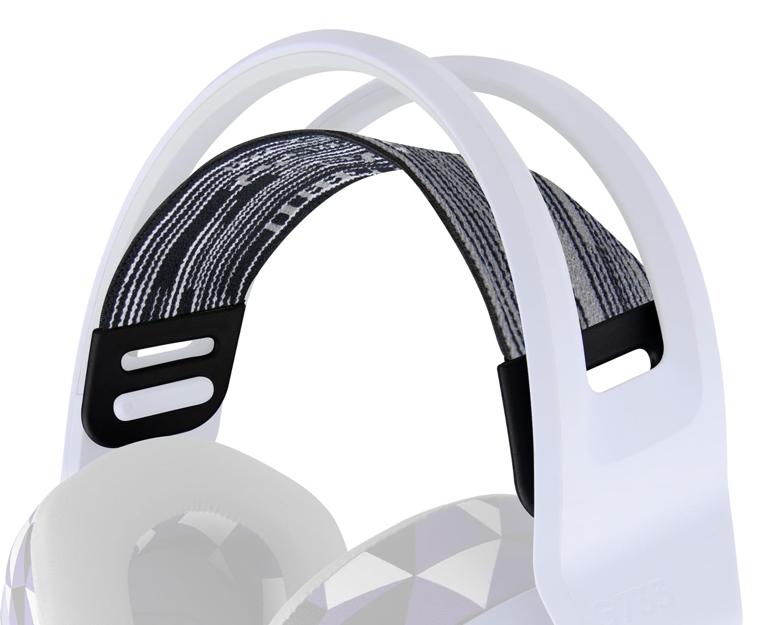 SOULWIT Flexible Fabric Replacement Headband for Logitech G733/G535/G335 Gaming Headset, Headphones Replacement Band, Headstrap Head Cushion Pad Repair Part - Black