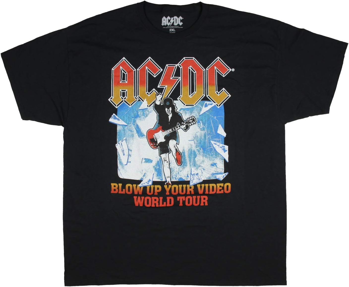 AC/DC Rock Band Blow Up Your Video World Tour Men's T-Shirt