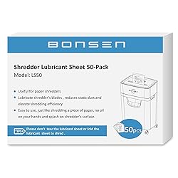 BONSEN 16-Sheet Cross Cut Paper Shredder and 50