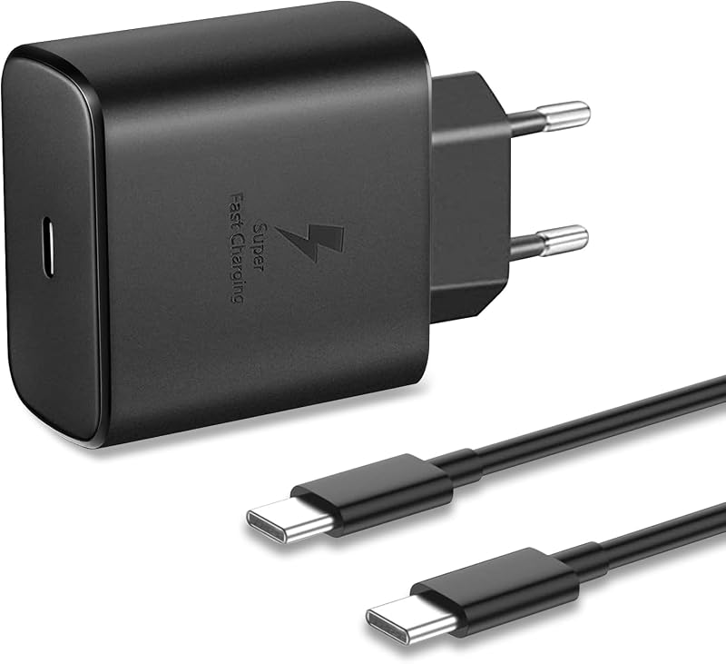 45W USB C Ladegerät Super Schnellladegerät für Samsung Galaxy S23 S22 Ultra Ladegerät S22/S22+/S21 Ultra/S21+/S21/S20，Note 10/Note 10+/Note 20/S20/S21/S10/S9/S8 Typ C Ladekabel Wandladegerät mit Kabel
