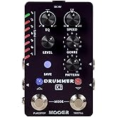 MOOER Drummer X2 Professional Stereo Multi Drum Machine with Fill function, Tap Tempo function, Editor Software for electric 