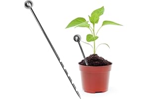 ByteX 10'' Stainless Steel Soil Sampler Probe Monitor - High-Precision Soil Sampler and Moisture Meter for Accurate Lawn, Plant, Garden, Farm Soil Sampling, Durable Construction for Long Lasting Use