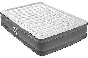 BESTWAY Sealy Queen Airbed with Built-in AC Pump - Durable 22" Tritech Material for Comfortable Sleep