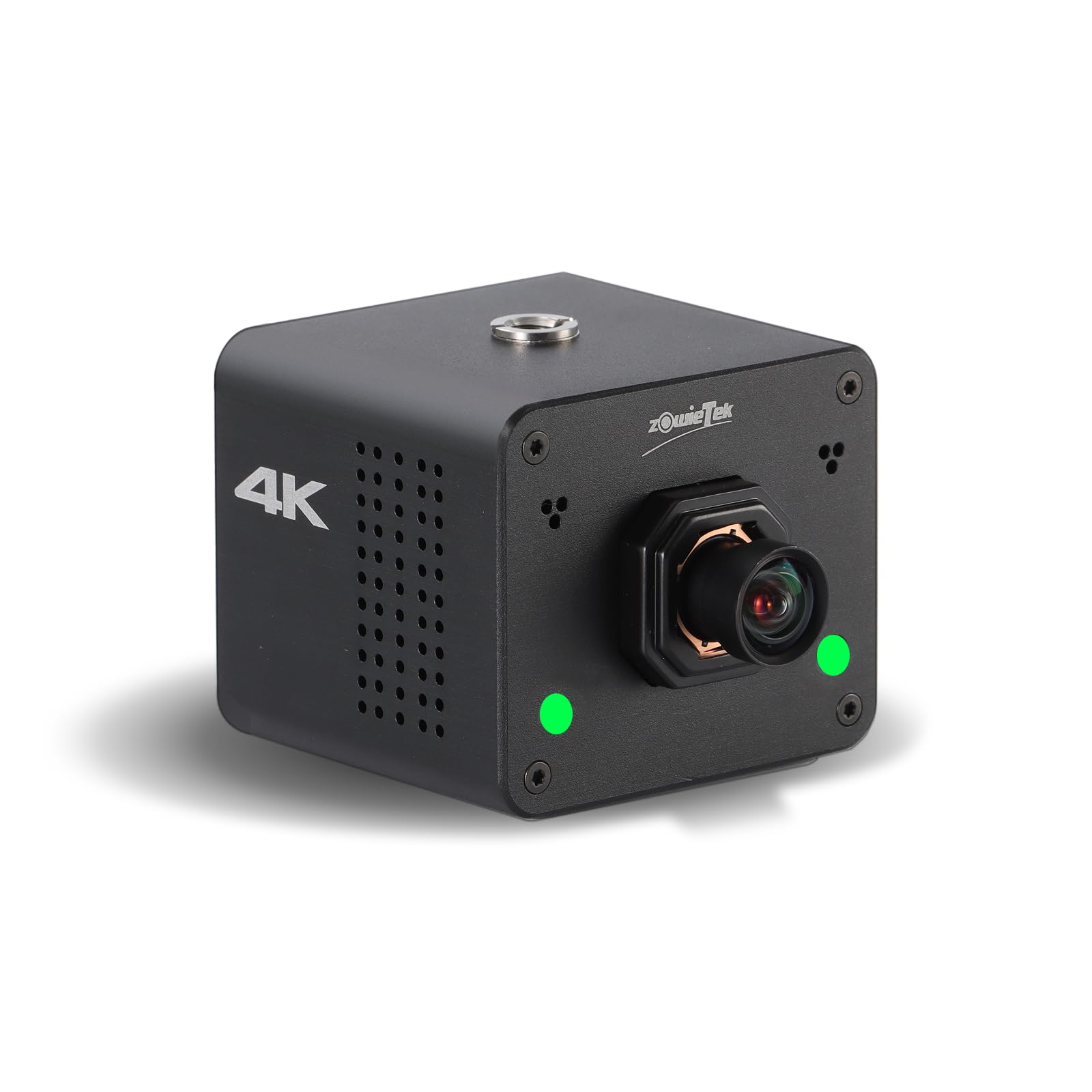 zowietek 4K Native NDI|HX3 POV Box Camera PoE, Auto Focus, SDI & HDMI & UVC Output, Standalone RTSP/RTMP(s)/SRT Live Streaming, Ultra-Compact, Interchangeable Lens, Mobile Phone/Tablet Control(M12 AF)