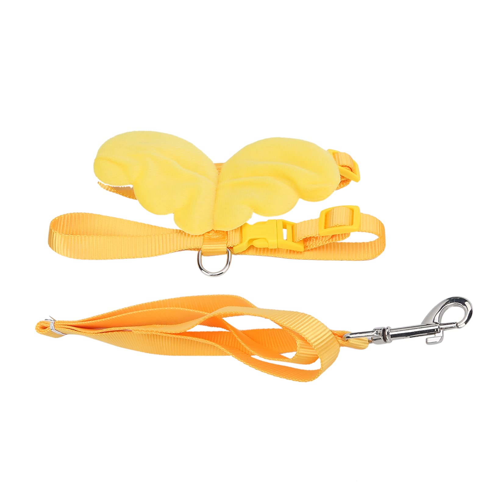 Duck Harness and Lead Adjustable Chicken Walking Harness Breathable Pet Vest for Duck Chicken Hen Training Walking(Yellow XS)