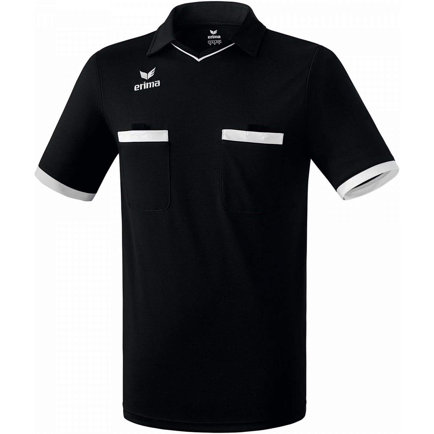 Erima Men's Saragossa Referee Jersey - Black/White, X-Large
