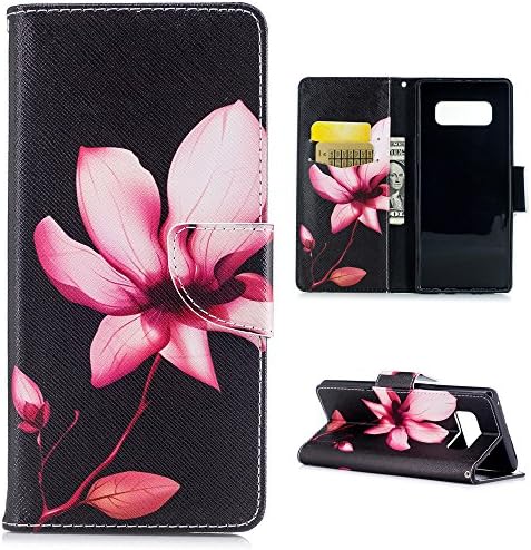 Galaxy Note 8 Case, Wallet Flip Folio Case Kickstand Card Slots Kawaii Colorful Painting Shiny PU Leather Wallet Shockproof Soft TPU Rubber Bumper Ultral Slim Wallet Cover for Samsung Galaxy Note 8