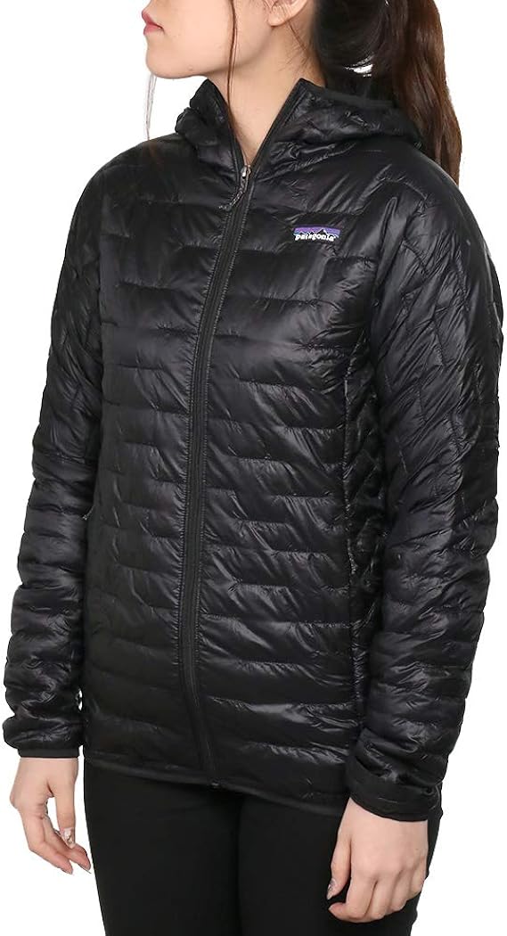 Amazon パタゴニア ダウンジャケット レディース Patagonia Micro Puff Hoody マイクロ パフ フーディ Blk ブラック 並行輸入品 S コート ジャケット 通販