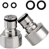 FERRODAY Ball Lock Keg Coupler Adapters, Sankey Coupler Adapters Conversion | Ball Lock Quick Disconnect Conversion Kit Fits A D S G Type, FPT 5/8 Thread Stainless Steel Coupler Adapter Gas &amp; Liquid Post