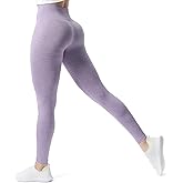 Aoxjox Women's High Waist Workout Gym Vital Seamless Leggings Yoga Pants