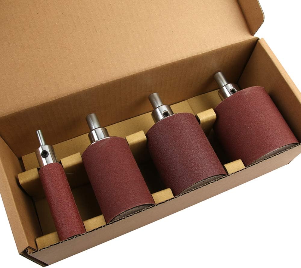 O'SKOOL 4-Piece Sanding Drum Kit with Replaceable Sandpaper for Drill Press -Versatile Contouring and Edge Sanding Tool - Image 5