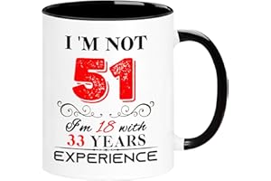 ERYUWOZA 1973 51th Birthday Mug for Women Men, Turning 51 Year Old Birthday Gifts for Mom, Dad, Grandma, Grandpa, Wife, Husband, Daughter, Sister, Best Friends, Coworkers, Her, Him, 11oz Coffee Cup