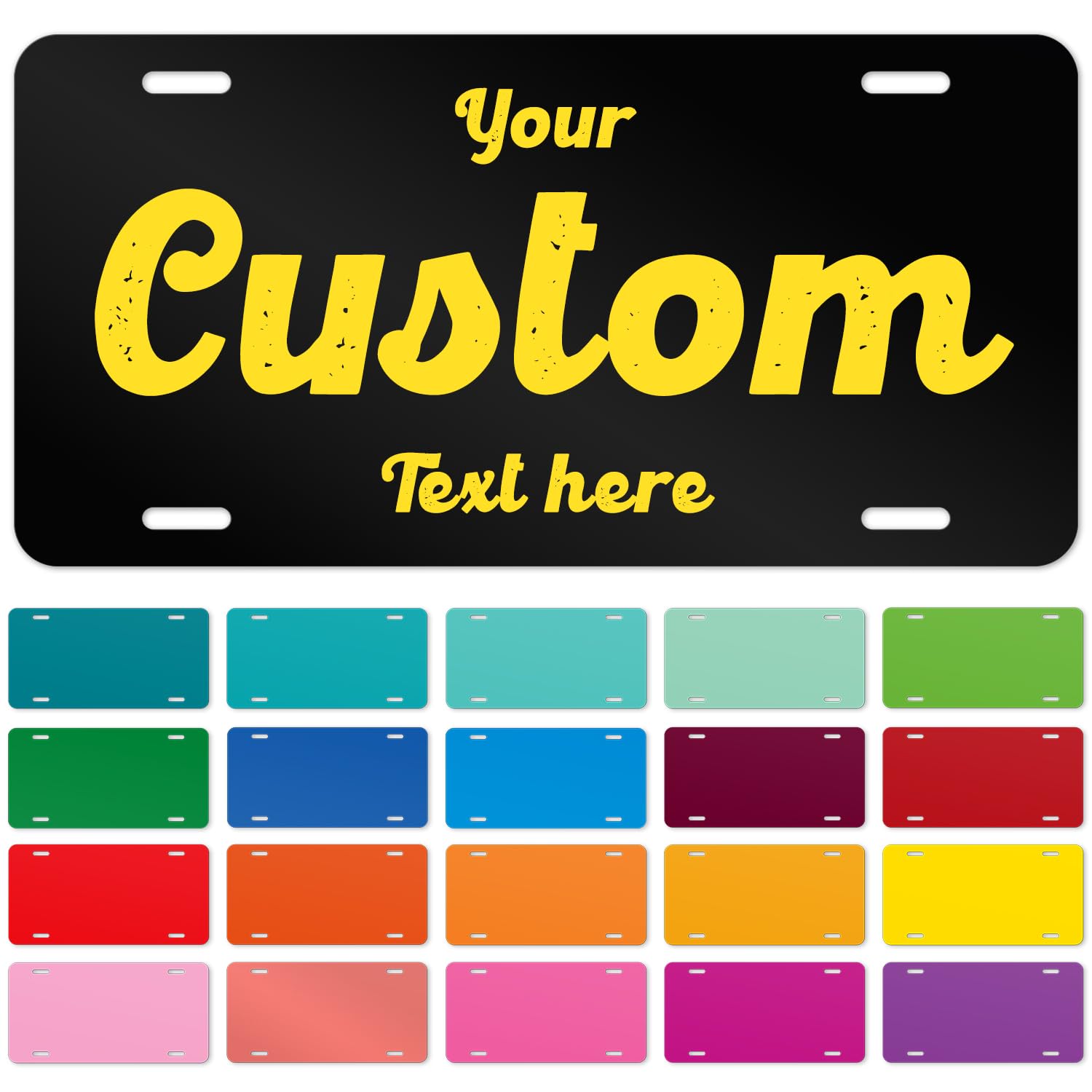 Sigo Signs Custom License Plate for Front of
