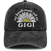 XacaYuerp My Favorite People Call Me Gigi Mimi Hat for Grandma Women, Funny Adjustable Embroidered Grandmother Baseball Cap