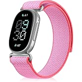 Silicone Band Compatible with Google Fitbit Edge Fitness Tracker | Soft Silicone Material, Breathable Design, Sweat Resistant, Adjustable Fit, Comfortable All-Day Wear
