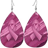 Faux Leather Earrings Teardrop Dangle Earrings PU Leaf Earring Lightweight For Women