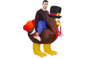 Abakuku Thanksgiving Inflatable Costumes,Inflatable Turkey Costume - Thanksgiving Party Funny Turkey Suits Blow up