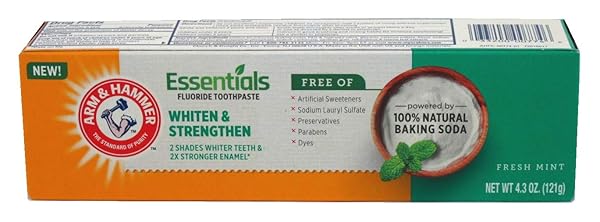 ARM & HAMMER TOOTHPASTE 4.3 OUNCE WHITEN & STRENGTHEN FRESH MINT