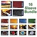 16 RFID Blocking Sleeves in Fun Colorful Designs! (12 Credit Card Holders & 4 Passport Protectors) Ultimate Premium Identity Theft Protection Sleeve Set for Men & Women.