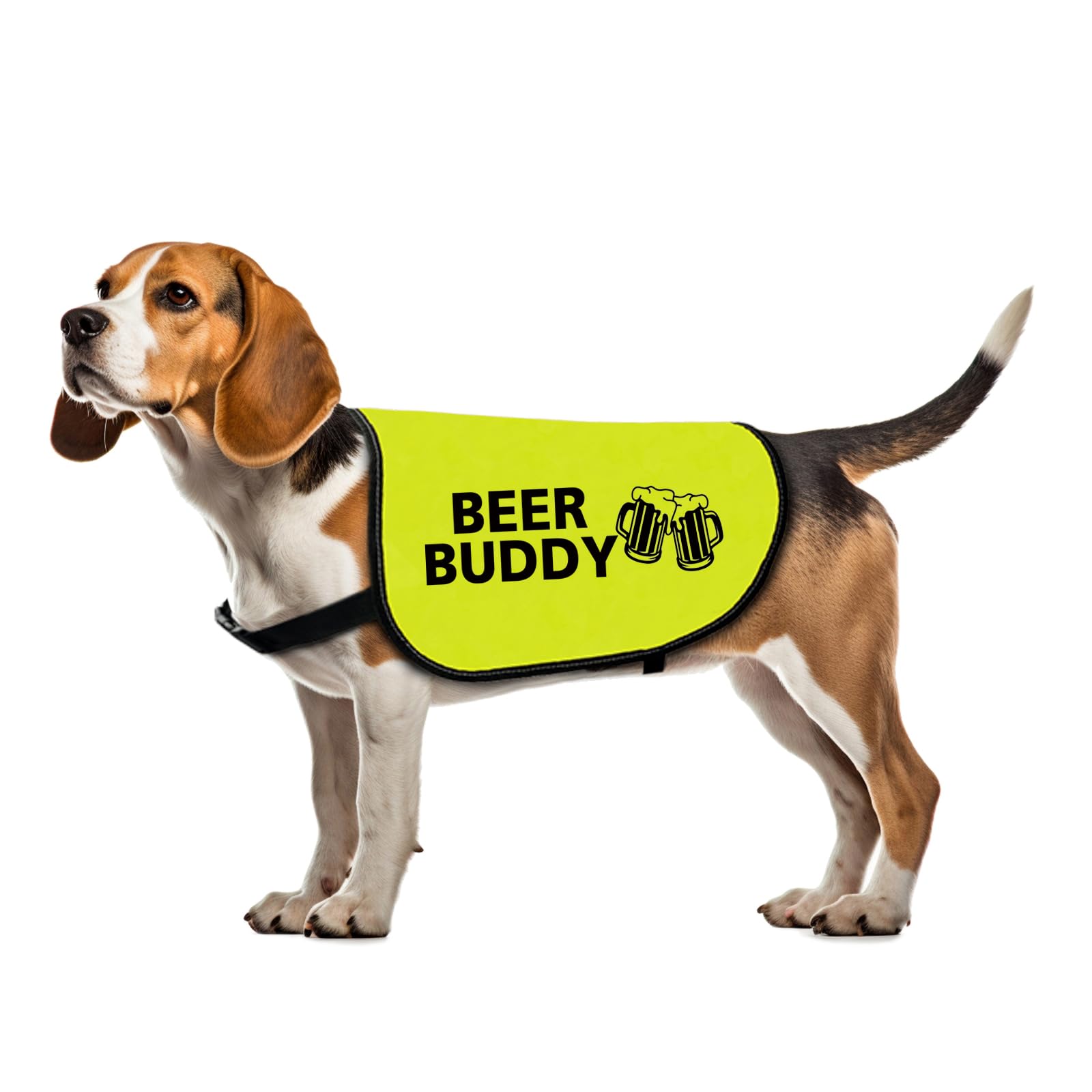 Funny Beer Dog Jacket Vest Beer Buddy Slogan Vest Social Distancing Gift Dog Drink Gift Drinking Buddy Vest (Beer Buddy-Mediun)