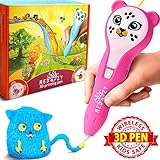 MeDoozy 3D Pen Set - Ideal Girl Gifts Ideas for Birthday - Best Toys for Kids and Teens - Cool Arts and Crafts Girls Toys - Top Stem 3D Printing kit - Fun Educational Learning Children Present (Pink)