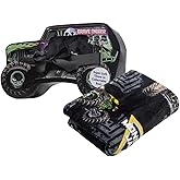 Monster Jam Throw Blanket with Gift Box - Throw Measures 46 x 60 Inches – Super Soft Special Edition.