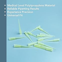 VISOSCI 200uL Pipette Tips 1000 PCS per Bag Yellow