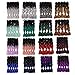 5 Pieces 2 Tone Ombre Braiding Hair Crochet Braids Synthetic Hair Extensions 24 Inch