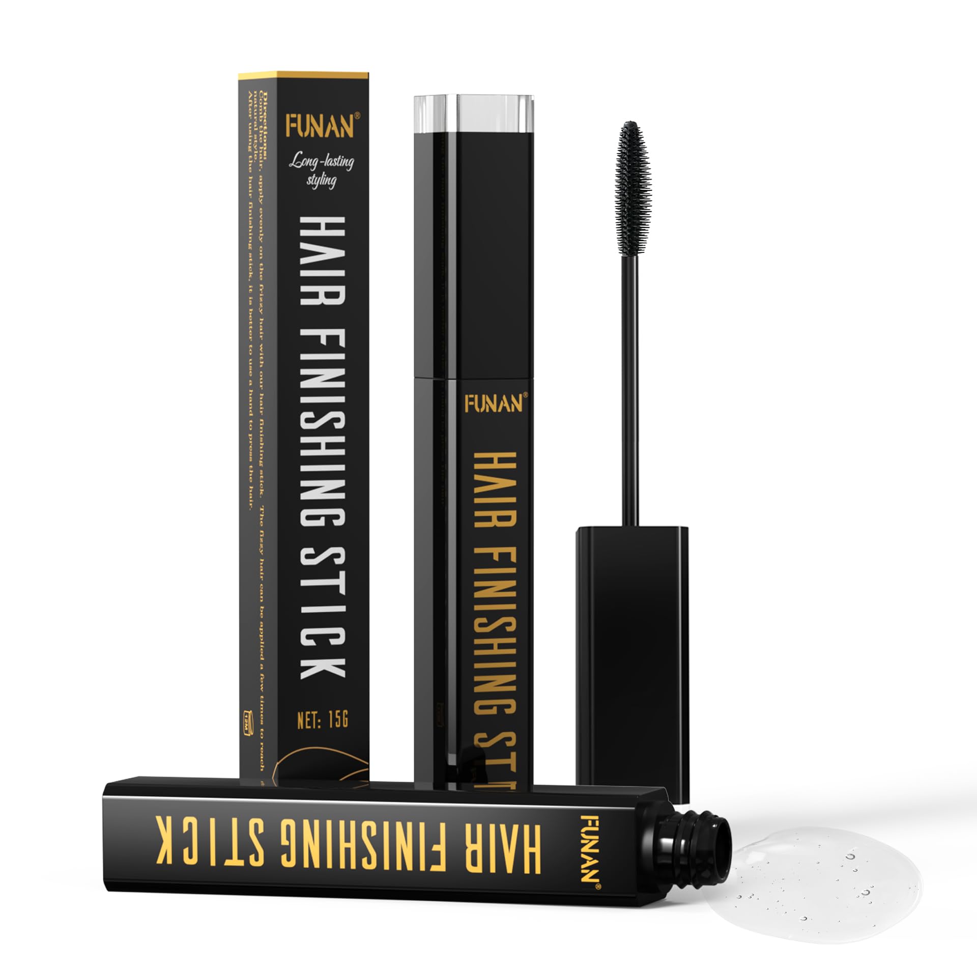 Hair Finishing Stick 2 pack, Hair Finishing for Flyaway Hair, Stray hair smoothed and put in place, No harm to hair