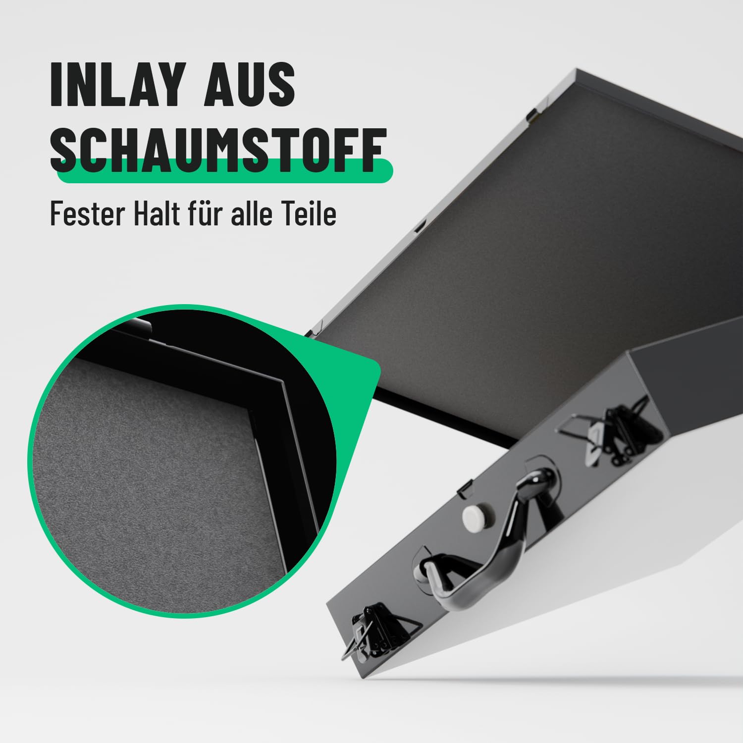 greate Sortimentskasten Metall mit 23 herausnehmbaren Behältern - Kleinteilekoffer leer - Sortimentskoffer als Schraubenkoffer - Schrauben Sortimentbox, Kleinteilemagazin, Werktstatt Organizer 5