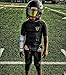 EliteTek Color Football Visor, fits Most Helmet Brands, Black Gold