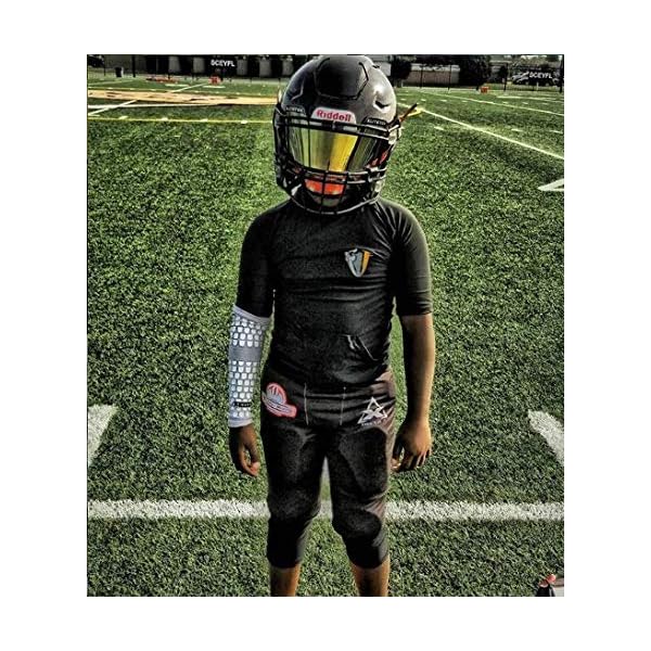 EliteTek Color Football Visor, fits Most Helmet Brands