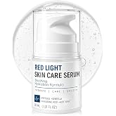 Red Light Therapy Activation Serum, Anti-Aging Formula with Tri-Peptide for Fine Lines, Wrinkles, Firming &amp; Hydrating, Face &amp; Neck Serum for Use with LED Red Light Treatment